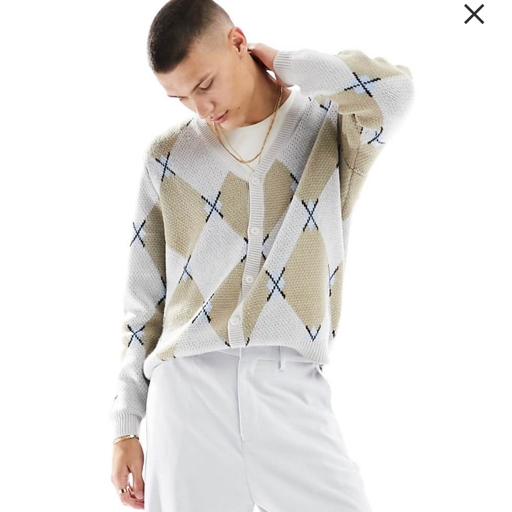 Argyle sweater, men’s x-s from ASOS